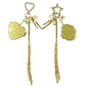 พวงกุญแจลิปบาล์มสแตนเลส 2026 พร้อมช่องใส่ของแบบตาข่าย พวงกุญแจกระเป๋าใส่ลิปสติก จี้ห้อยกระเป๋า พร้อมกระจก - Product Image 5