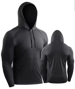 Sudadera con Capucha Deportiva Unisex de Secado Rápido y Transpirable para Otoño e Invierno, con Logotipo Frontal Personalizado, Lisa - Product Image 5