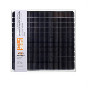 Panel Solar Monocristalino PERC Aton Solar de 150W, 18V, con Cubierta Frontal de Vidrio para Sistemas Domésticos - Product Image 2