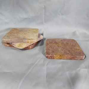 Juego de Posavasos de Mármol Rosa Natural, Decoración de Mesa Moderna y Minimalista, Regalo - Product Image 2