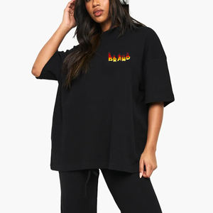 Wholesale Affordable Price Fashionable 100% Cotton Lightweight <b>Women</b> O Neck <b>T</b> <b>Shirts</b> Drop Shoulder Breathable Tee <b>Shirt</b> - Product Image 1