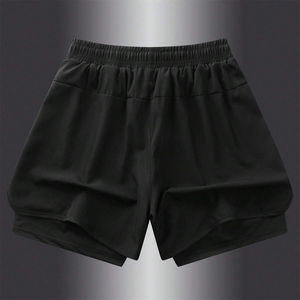 Wholesale <b>Mens</b> Casual Sports Wear <b>Mens</b> Double Layer Training Yoga Running <b>Camo</b> Double Layer <b>Shorts</b> With Full Customization - Product Image 3