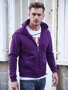 Sweat à capuche unisexe à fermeture éclair, confortable, entièrement zippé, en tissu doux mélangé de coton, manches longues, vêtement d'hiver, formel, séchage rapide - Product Image 3