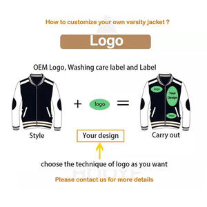 Chaquetas Varsity Personalizadas para Hombre, Estilo Casual, con Cuello Alto, Chaqueta de Béisbol Masculina de Primera Calidad, Disponible en Diferentes Colores - Product Image 6