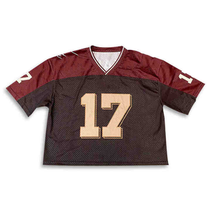 Men's <b>Retro</b> Rugby Uniform High Quality American <b>Football</b> Jersey 100% Polyester Mesh Fabric Breathable Loose Fit Printed Technics - Product Image 2