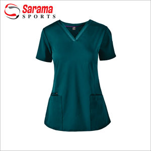 New Style V-neck Medical Scrubs Uniform Wholesale Waterproof Hospital Medical Scrubs for Unisex - Product Image 1