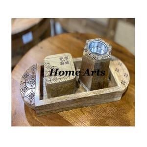 Lot de 2 brûleurs de Oud Mabkhar de taille personnalisée au design merveilleux avec boîte et plateau en acrylique - Product Image 3