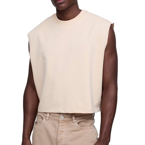 Camiseta sin mangas al por mayor para hombre, estilo urbano, holgada, personalizada, para gimnasio, con nuevos diseños - Product Image 1