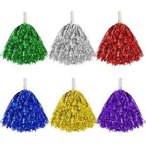 Pompons Métalliques Personnalisés <span class=keywords><strong>pour</strong></span> l'Esprit d'Équipe, Agitateurs d'Esprit d'Équipe <span class=keywords><strong>pour</strong></span> les Matchs <span class=keywords><strong>de</strong></span> Football et <span class=keywords><strong>de</strong></span> Basketball / Fournitures <span class=keywords><strong>pour</strong></span> les Équipes <span class=keywords><strong>de</strong></span> Cheerleading - Product Image 2