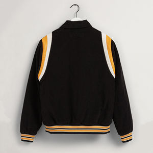 Vestes universitaires unies pour hommes, vente en gros du fabricant, personnalisables, style baseball, avec manches - Product Image 2