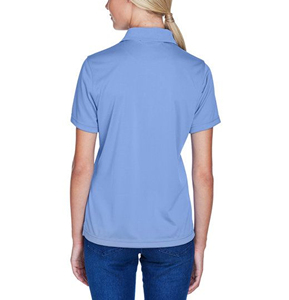 Polo personalizado de color sólido de tela cómoda para mujer, Polo personalizado con logotipo serigrafiado para mujer - Product Image 2