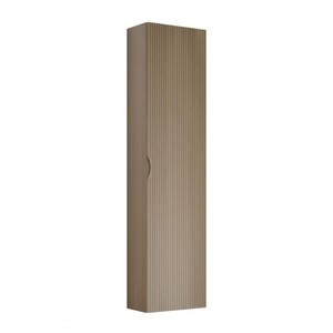 Armadietto in resina di quercia da 100 cm specchio in stile argilla con composizione da bagno a colonna - Product Image 3