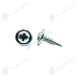 Self-Drilling <b>Flat</b> Head <b>Screws</b> 4.2x13mm Zinc Plated PROMOFIX Box of 1000 - Product Image 1