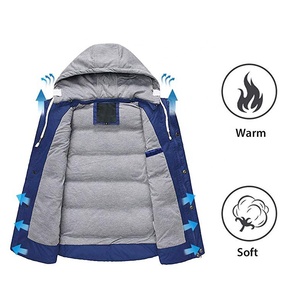 Calentamiento de burbuja de invierno/acolchado/chaleco acolchado con capucha acolchado cálido chaleco sin mangas chaqueta para hombres. - Product Image 2
