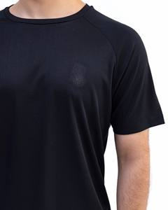 Camiseta de lujo para hombre, poliéster/algodón, ajuste relajado, cuello redondo, manga corta, secado rápido, Color negro, ropa informal, Fitness al aire libre - Product Image 4