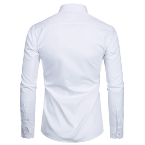 Camisa blanca de manga larga para hombre, ropa duradera para todas las estaciones - Product Image 2