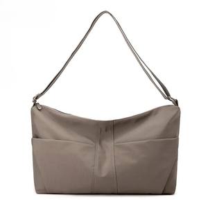 Sac fourre-tout et bandoulière unisexe, tendance, en polyester, motif de fil, imperméable, fermeture éclair, affaires, camping, natation, plage, cyclisme - Product Image 5