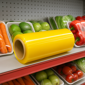 ฟิล์มพีวีซีถนอมอาหารแบบม้วนใหญ่บรรจุอาหาร - Product Image 1