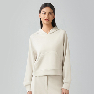 Mode décontracté à manches longues sweat à capuche pour femme logo brodé personnalisé femmes sweats à capuche en éponge française sweats à capuche et sweat-shirts pour femmes veste - Product Image 4