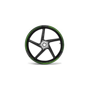 Kit di Strisce Adesive Verdi per Moto Kawasaki Z1000 da 17 Pollici, Compatibili con Adesivi per Cerchioni - Product Image 1