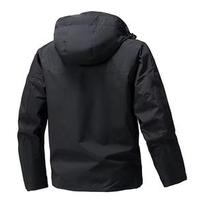 Chaqueta con capucha y cremallera cálida para exteriores de invierno para hombre, moda transpirable con logotipo frontal personalizado para niños - Product Image 5