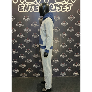 Survêtement sportif d'hiver pour homme de haute qualité, 100% coton, écologique, respirant, avec sweat à capuche court personnalisé et pantalon de survêtement - Product Image 4