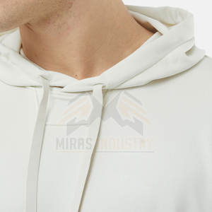 เสื้อฮู้ดสวมหัวแขนยาวสำหรับผู้ชายผ้าฟลีซสวมใส่สบายดีไซน์แบบกระเป๋าสีพื้นขนาดพลัสไซส์สำหรับฤดูหนาว - Product Image 6