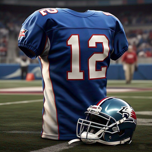 Maillots de football américain personnalisés Impression numérique professionnelle Manches courtes 100% polyester Séchage rapide Respirant - Product Image 4