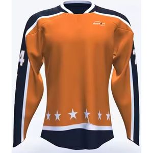 เสื้อเจอร์ซีย์แขนยาวของผู้ชายเสื้อฮ็อกกี้น้ำแข็งนานาชาติออกแบบได้ตามต้องการ - Product Image 1