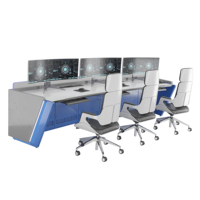 Consoles de Commande et de Contrôle de Bureau Ergonomiques Intelligentes Modernes en Acier Premium - Conception Multifonction Écologique