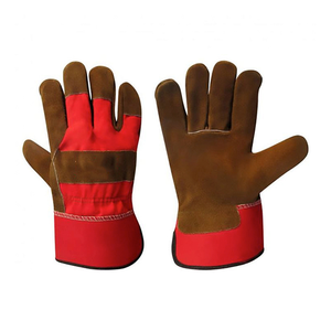 Vente en gros de gréeur de protection dans l'industrie de la construction gréeur de sécurité au travail en cuir classique chromé gant de gréement en cuir de vachette de qualité supérieure - Product Image 5