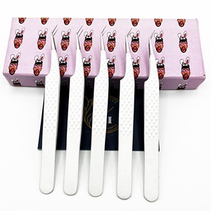 Pince à épiler à double extension de cils en acier inoxydable de haute qualité - Product Image 2