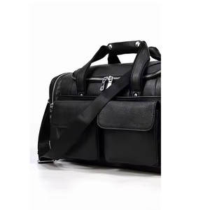 Bolsa de lona Unisex de cuero negro Premium SS Hardware Ajuste de gran capacidad bolsas de moda para gimnasio deportes viajes Venta caliente - Product Image 2