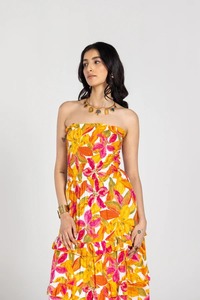 Bloque de mano indio de algodón hasta la rodilla fiesta boda Vestido de luna de miel novia verano Casual regalo de alta calidad de secado rápido estirable - Product Image 2