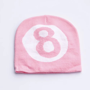 หมวกบีนนี่แจ็คการ์ดสำหรับผู้ใหญ่2025 Y2K ผ้าถักอะคริลิคสไตล์ฮิปฮอประบายอากาศกันน้ำปรับแต่งได้เป็นตัวเลขนำโชค - Product Image 2