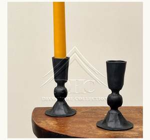 Portavelas de hierro de metal decorativo de inspiración vintage para centro de mesa de comedor y decoración de bodas a precio mayorista - Product Image 1