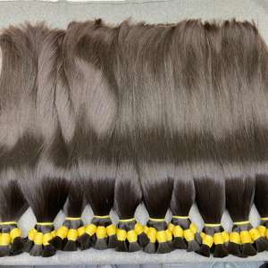 Cheveux humains bruts de haute qualité en gros, fournisseur d'usine, cheveux humains Remy alignés sur la cuticule, personnalisables - Product Image 4