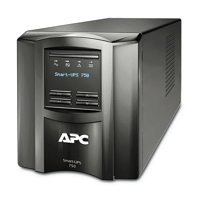 Fontes de Alimentação Ininterrupta APC com SmartConnect 230V 750VA e LCD de cristais líquidos