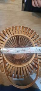 Lanterne en bambou vintage en osier - Product Image 3