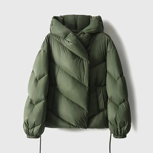 Nouvelle veste bomber d'hiver pour femme matelassée imprimée imperméable coupe-vent respirante vêtements d'extérieur mode décontractée manches longues 2025 - Product Image 3
