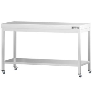 โต๊ะกลางสแตนเลสเชิงพาณิชย์ PREMIUM - 1500x700 มม. - พร้อมชั้นวางด้านล่าง - Product Image 5
