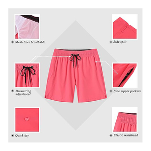 Top 2025 Pantalones cortos de playa de verano con cordón de cintura elástica informal más de tendencia con bolsillo con calidad alta y Premium - Product Image 6