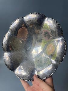 Bol de service en argent martelé et gravé de qualité supérieure, parfait pour servir des fruits, des collations et des bonbons, provenant d'Inde - Product Image 5