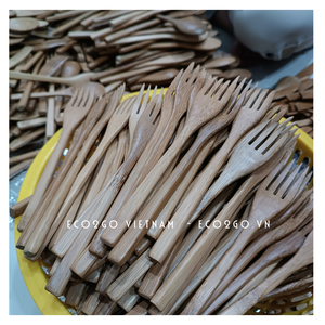 100% Ensemble de couverts en bambou biodégradable réutilisable pour les voyages par Eco2go Vietnam - Product Image 5