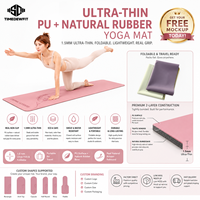 Umweltfreundliche Kapsel-Yogamatte in Wellen-Oval-Form, Rutschfeste Naturkautschuk-PU-Yogamatte, Maßgefertigt für Yoga-Studios