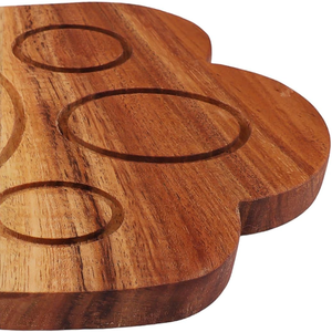 Factory Wholesale Rustic Decor Laser Engraved Bunny Paw Shaped Eco-Friendly Non-Toxic Serving <b>Board</b> Wood Small Cutting <b>Board</b> for - Product Image 3