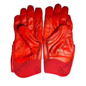 Logo personnalisé Gants de baseball en cuir de vachette taille adulte pour jeunes de couleur bleue Gants souples et durables pour l'entraînement - Product Image 4
