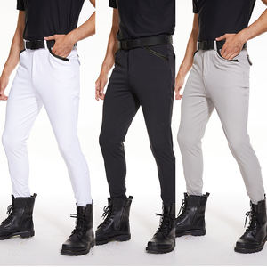 Leggings d'équitation en cuir véritable pour hommes, 6 couleurs, pantalons d'équitation réversibles, coupe ajustée, XS-XL - Product Image 1