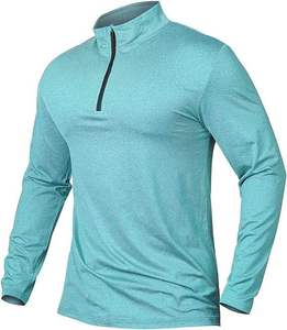 Custom Relaxed Fit Comfortable Half Zip up Stand Collar Sleeve Sweatshirt <b>Plain</b> Cotton Polyester Sweatshirt <b>Men</b> - Product Image 5