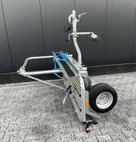 Remorque pliable pour vélo et moto, chariot de transport manuel pour vélo tandem, adapté aux routes et sentiers